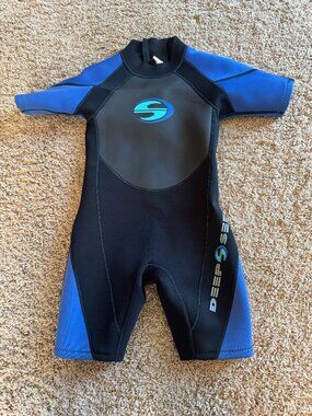 Youth DeepSee Shorty Neoprene Wetsuit, Size Youth Large